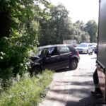 Naściszowa samochód wypadł z drogi