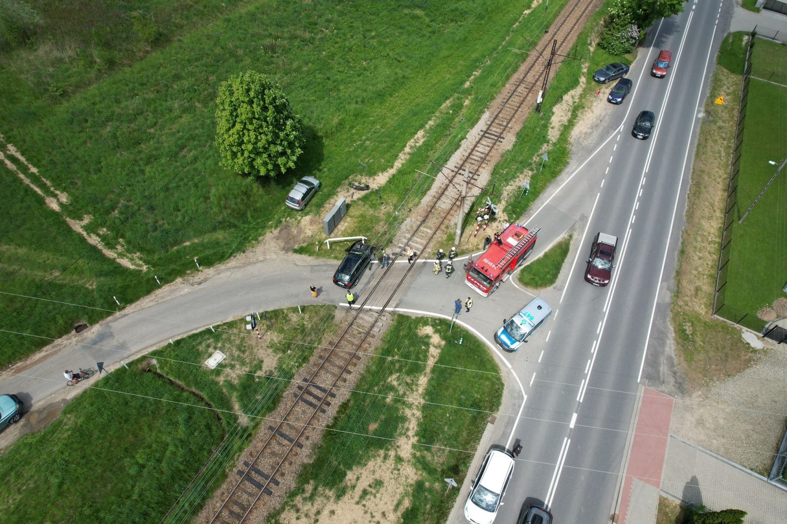 wypadek na torach Barcice