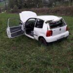 Żegiestów, samochód wypadł z drogi