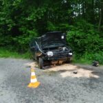 Kotów samochód wypadł z drogi