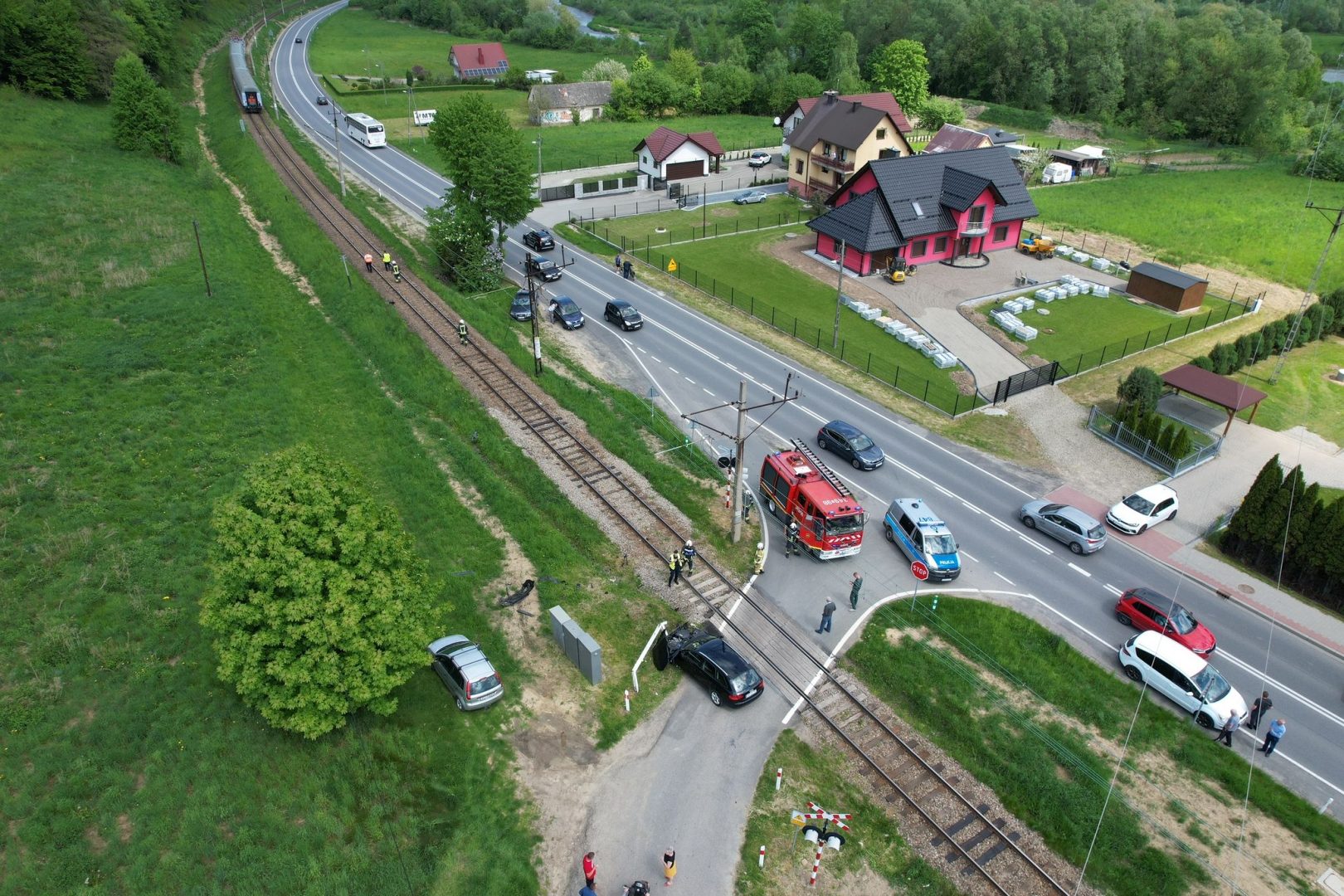wypadek na torach Barcice