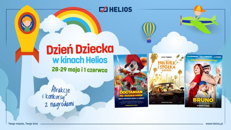 Dzień Dziecka w kinie Helios! Łap zaproszenie!