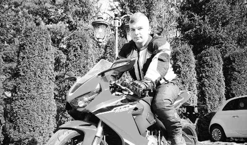 Dawid Karpierz, 19-letni motocyklista