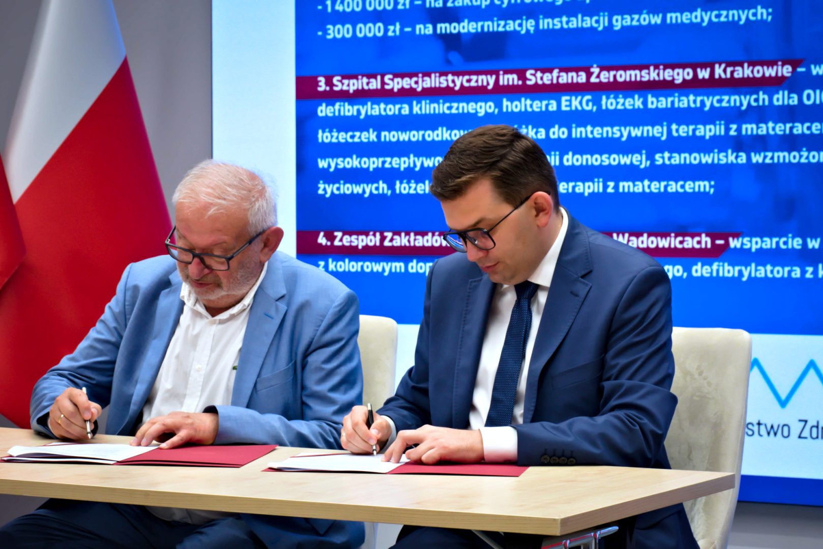 Pieniądze dla małopolskich szpitali