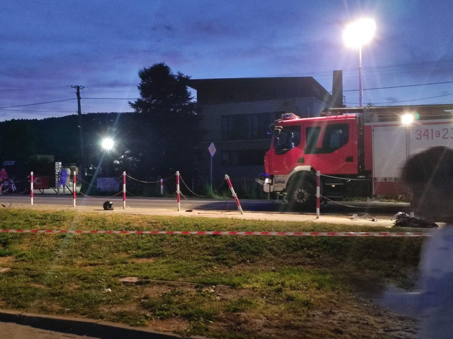 Chełmiec, nie żyją dwie osoby, wypadek na motocyklu