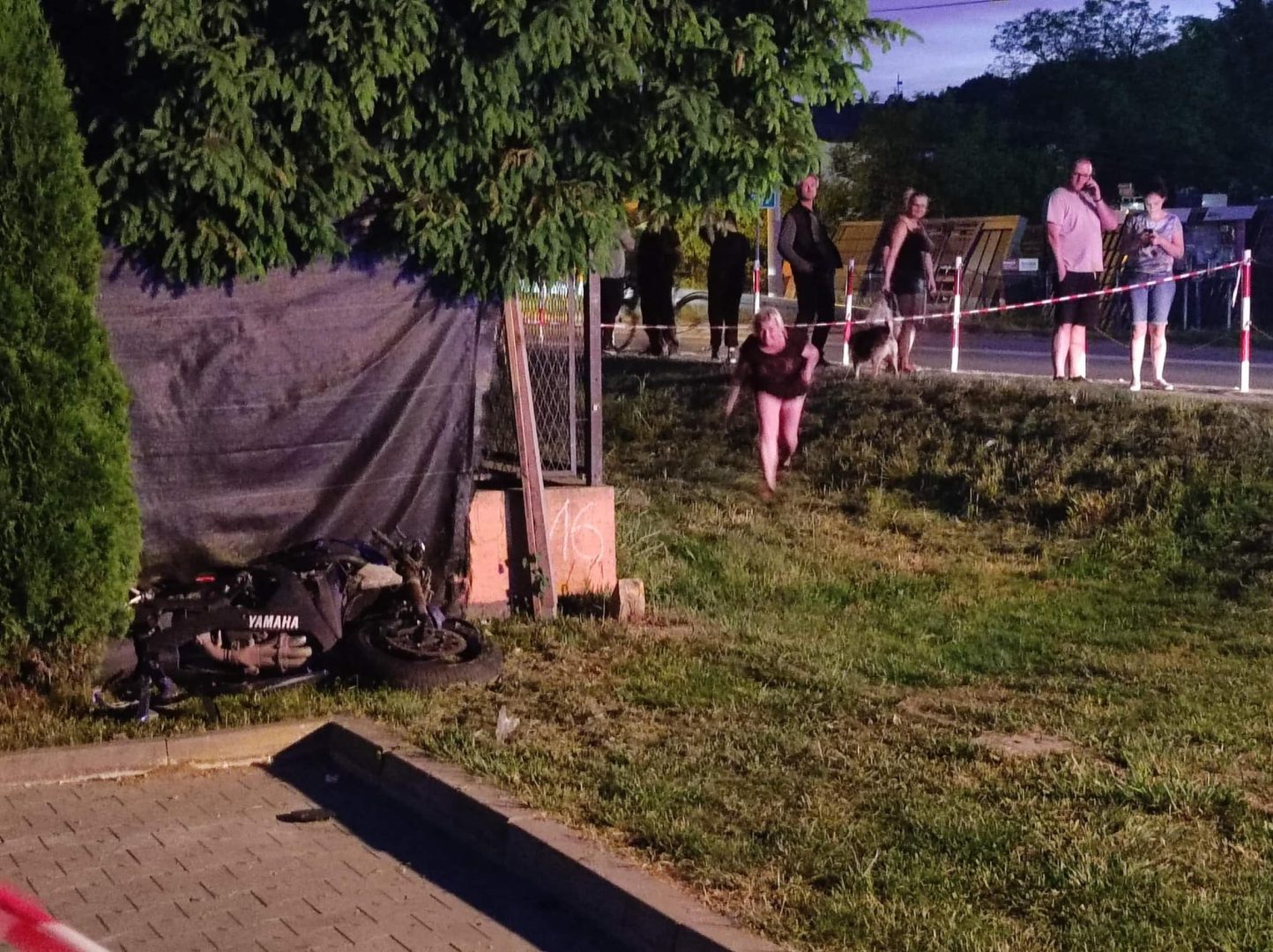 Chełmiec, nie żyją dwie osoby, wypadek na motocyklu
