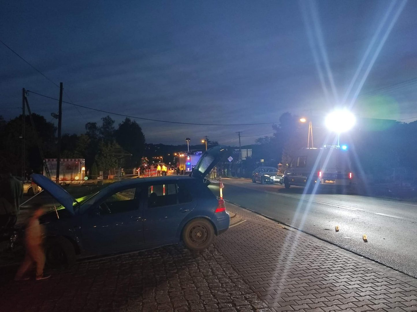 Chełmiec, nie żyją dwie osoby, wypadek na motocyklu