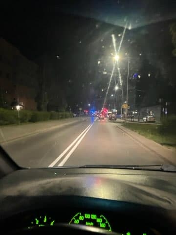 Nowy Sącz, wypadek 20-latków, kolizja, Audi