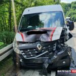 Wytrzyszczka, wypadek, droga zablokowana
