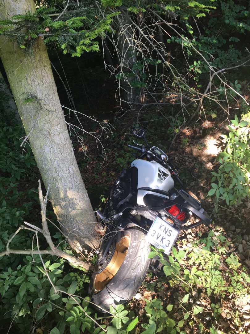 Krużlowa Niżna, atak, motocyklista, wypadek