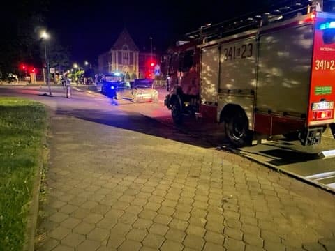 Nowy Sącz, wypadek 20-latków, kolizja, Audi