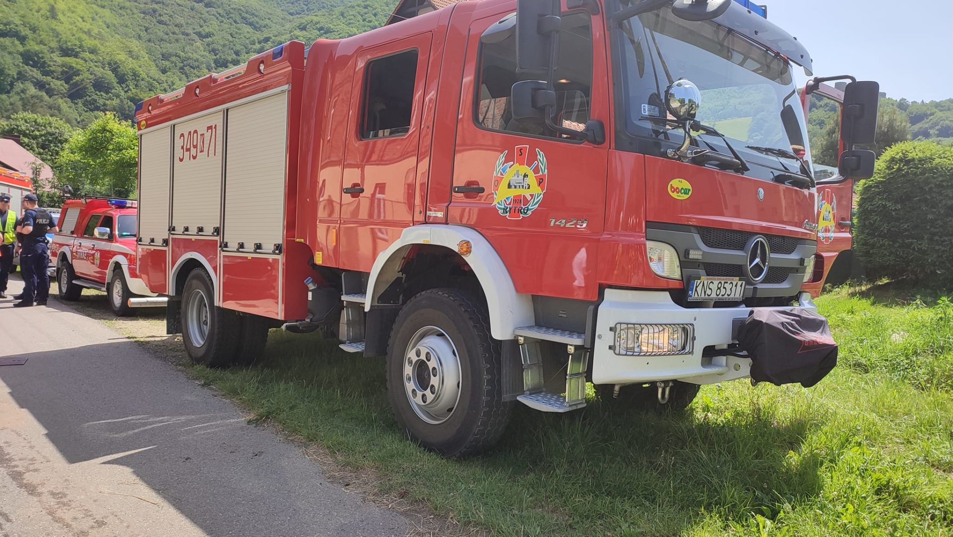 Rytro zderzenie samochodu z pociągiem