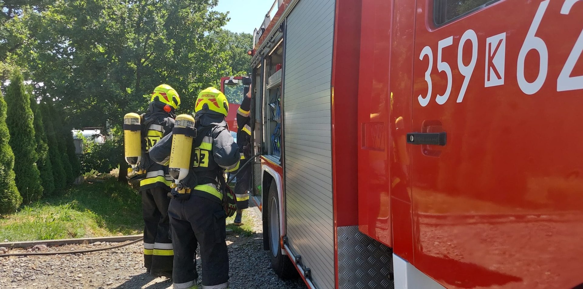 Trzycierz pożar w kotłowni