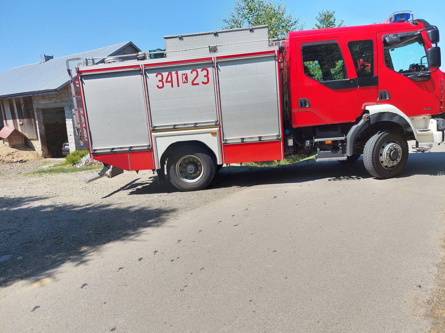 Trzycierz pożar w kotłowni