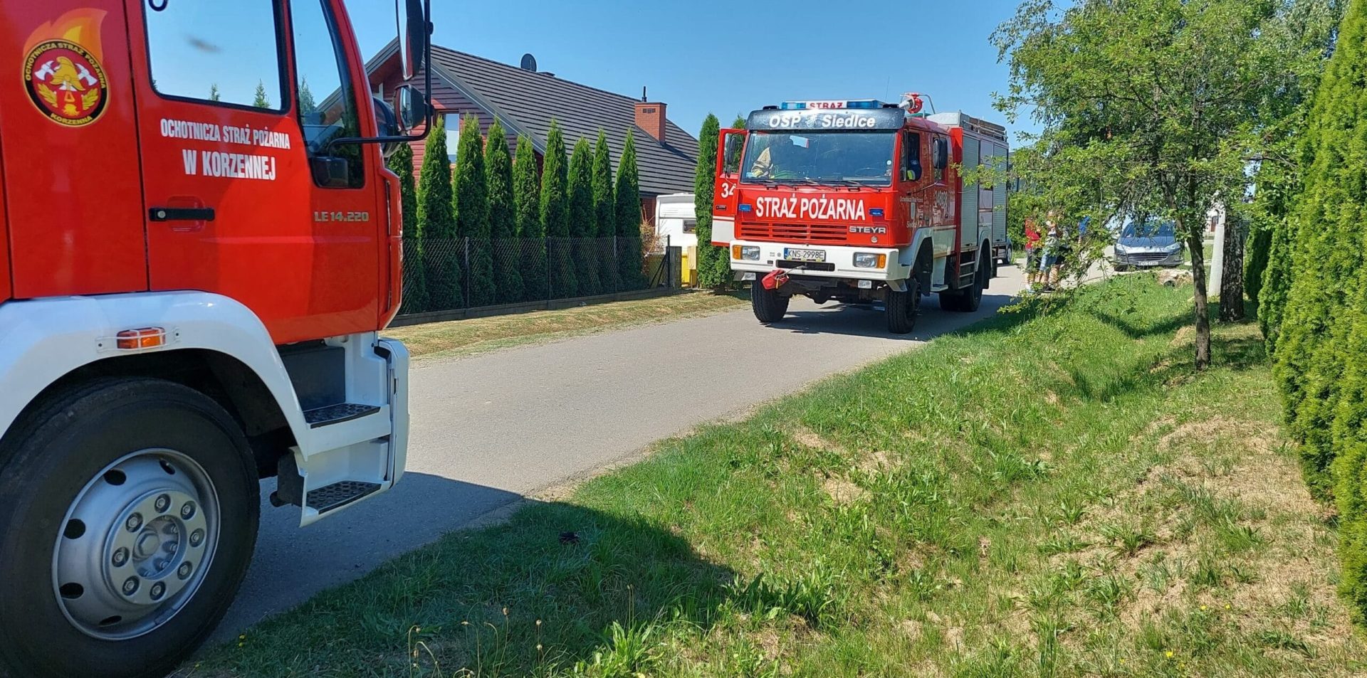 Trzycierz pożar w kotłowni