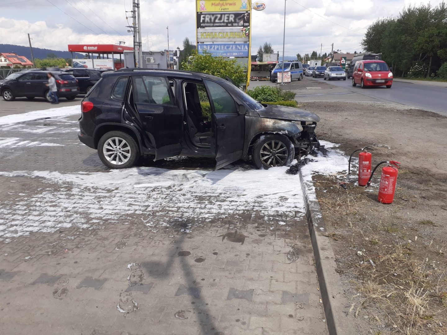 Świniarsko pożar samochodu