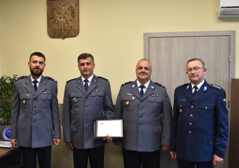 Po 22 latach służby asp. sztab. Andrzej Młynarczyk pożegnał się z Policją