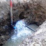 Krynica-Zdrój, uszkodzona rura