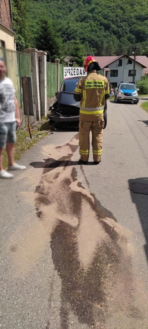 Rytro, zderzenie samochodu z pociągiem