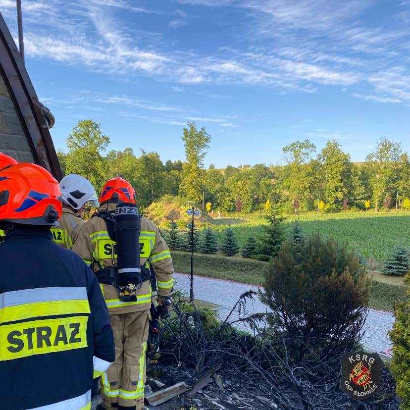 pożar Słopnice