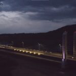 most w Kurowie, wyłączone oświetlenie