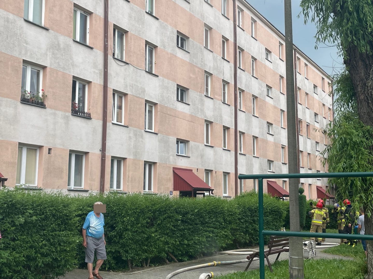 Żywiecka, pożar w łazience