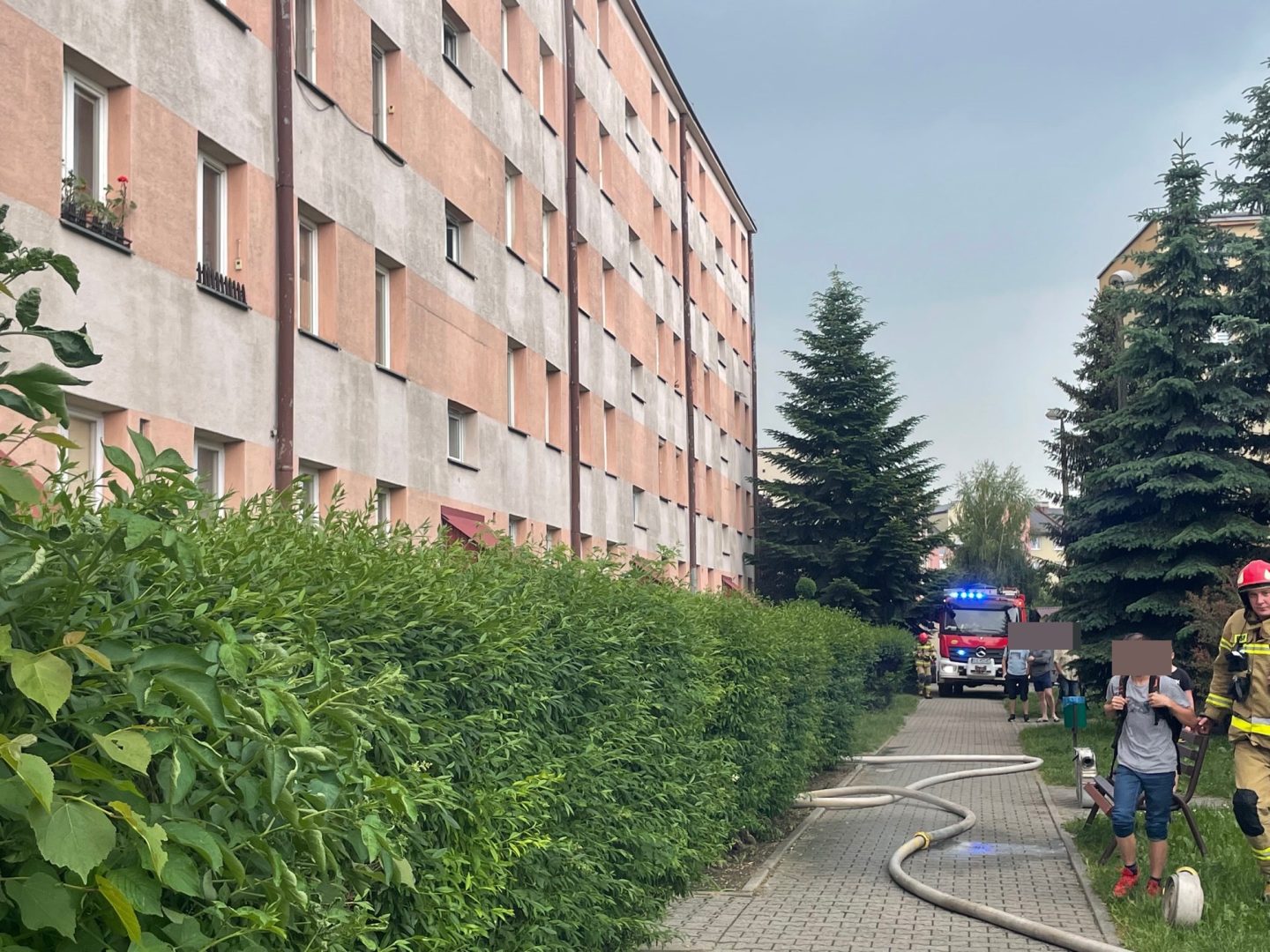 Żywiecka, pożar w łazience