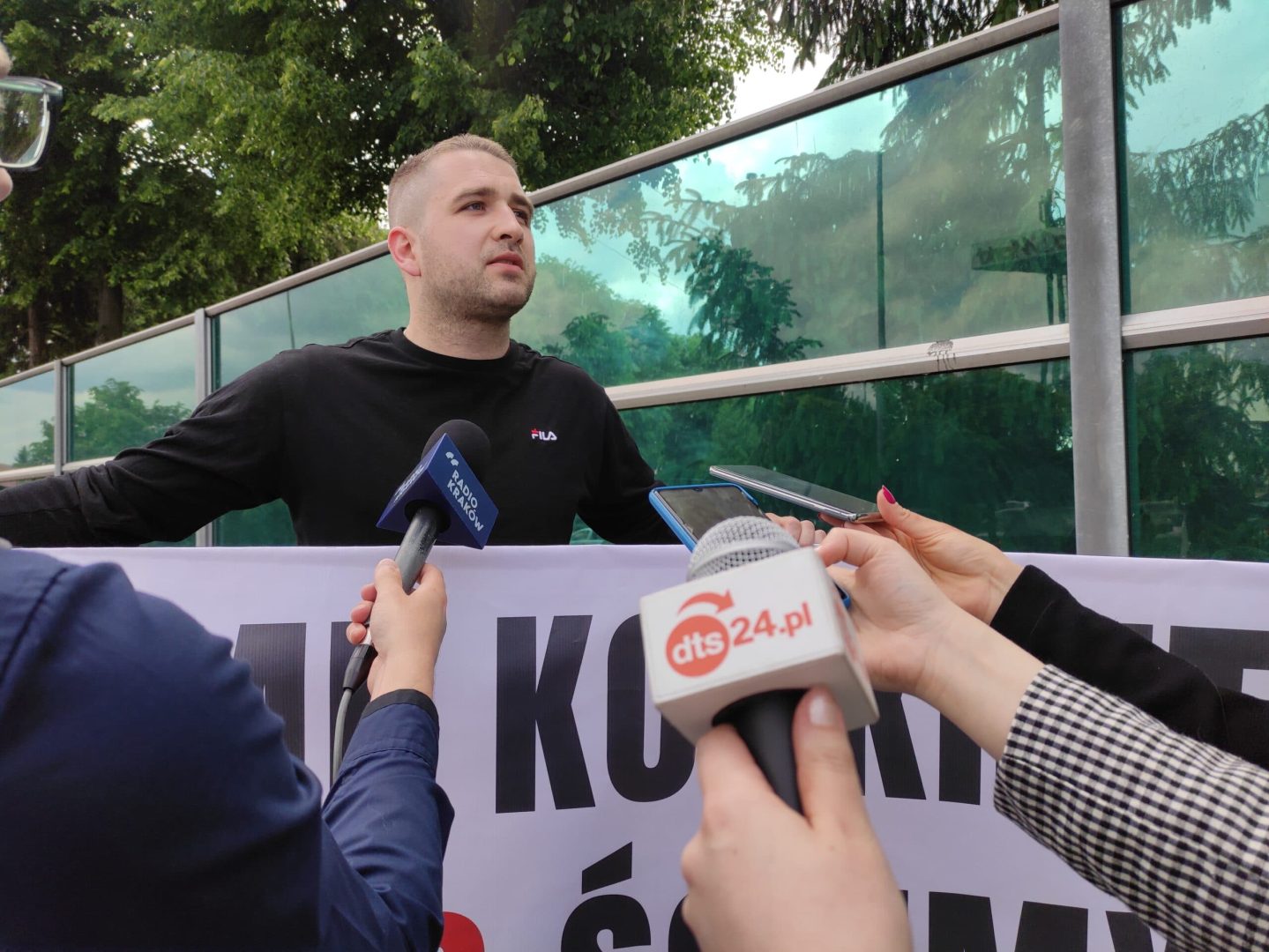 Nowy Sącz protest pod OSM