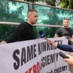 Nowy Sącz protest pod OSM