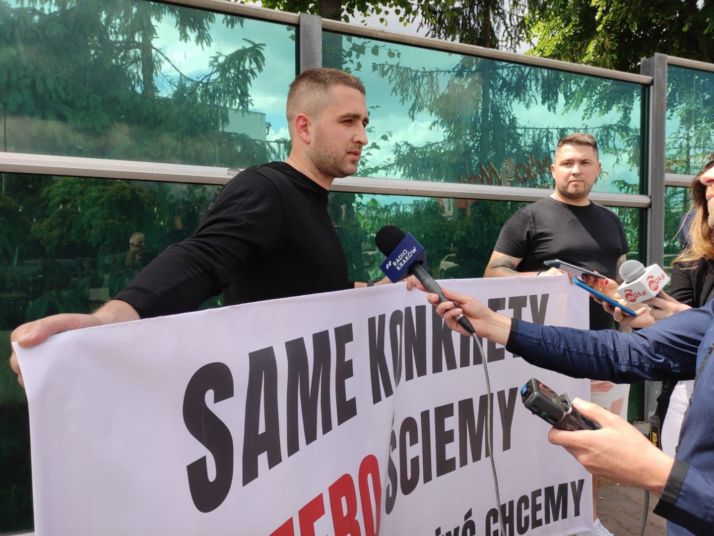 Nowy Sącz protest pod OSM