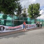 Nowy Sącz protest pod OSM