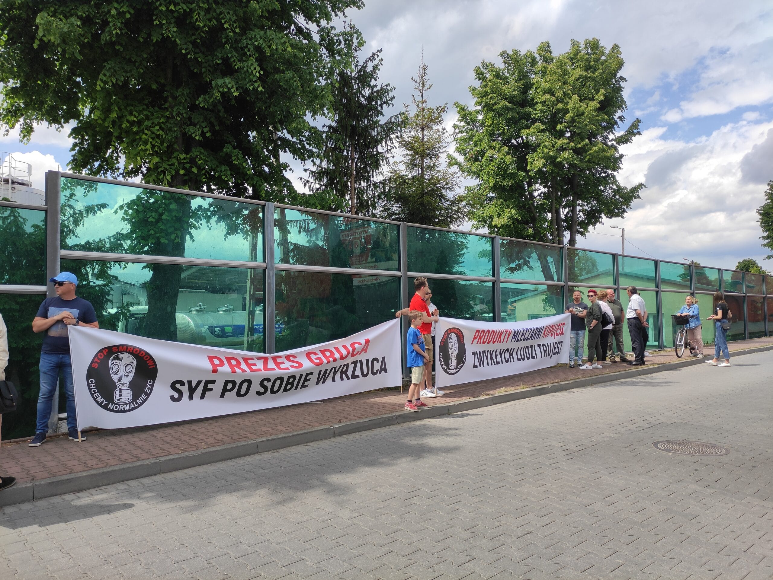 Nowy Sącz protest pod OSM