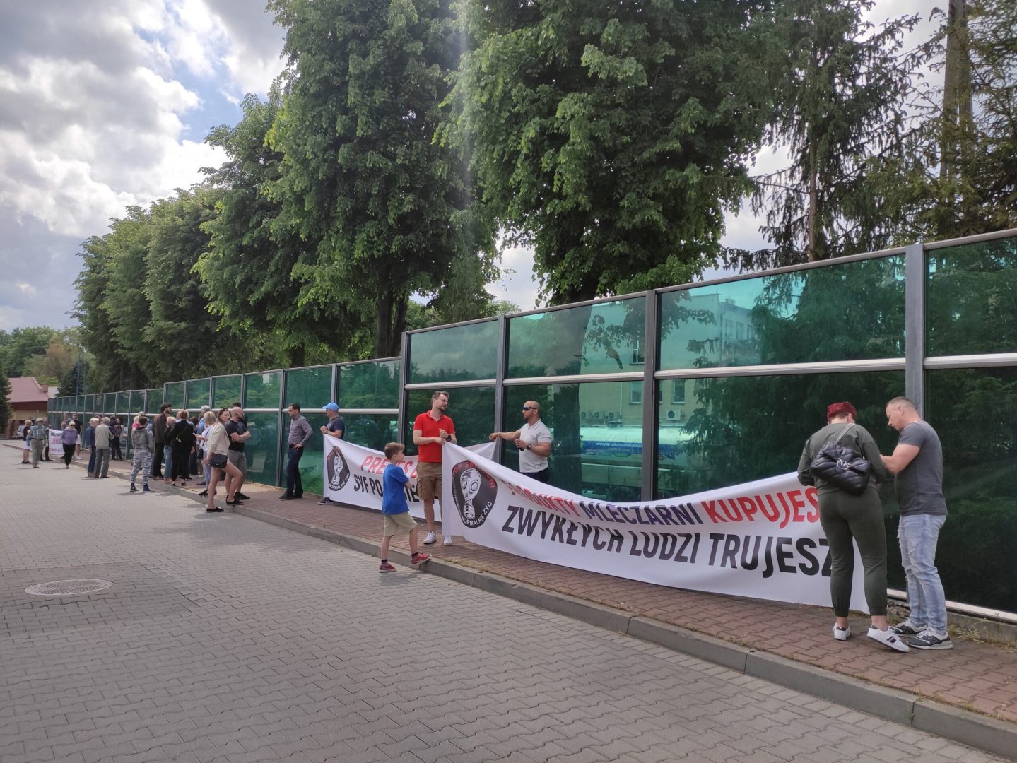 Nowy Sącz protest pod OSM