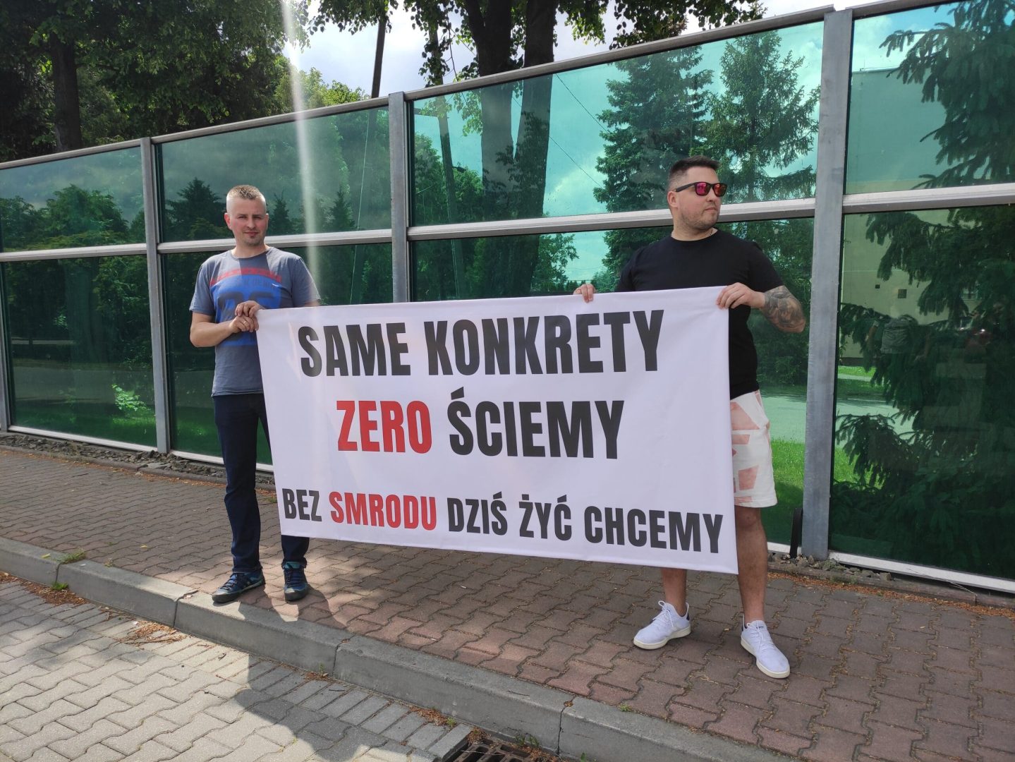 Nowy Sącz protest pod OSM