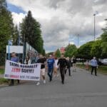 Nowy Sącz protest pod OSM