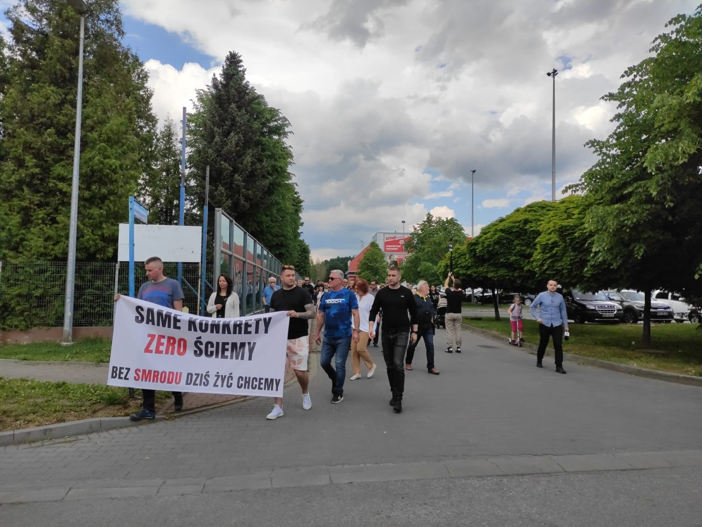 Nowy Sącz protest pod OSM