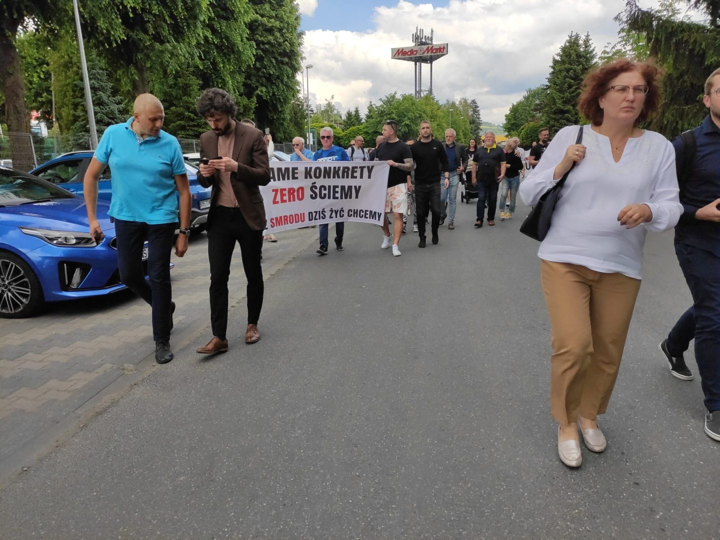 Nowy Sącz protest pod OSM
