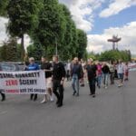 Nowy Sącz protest pod OSM