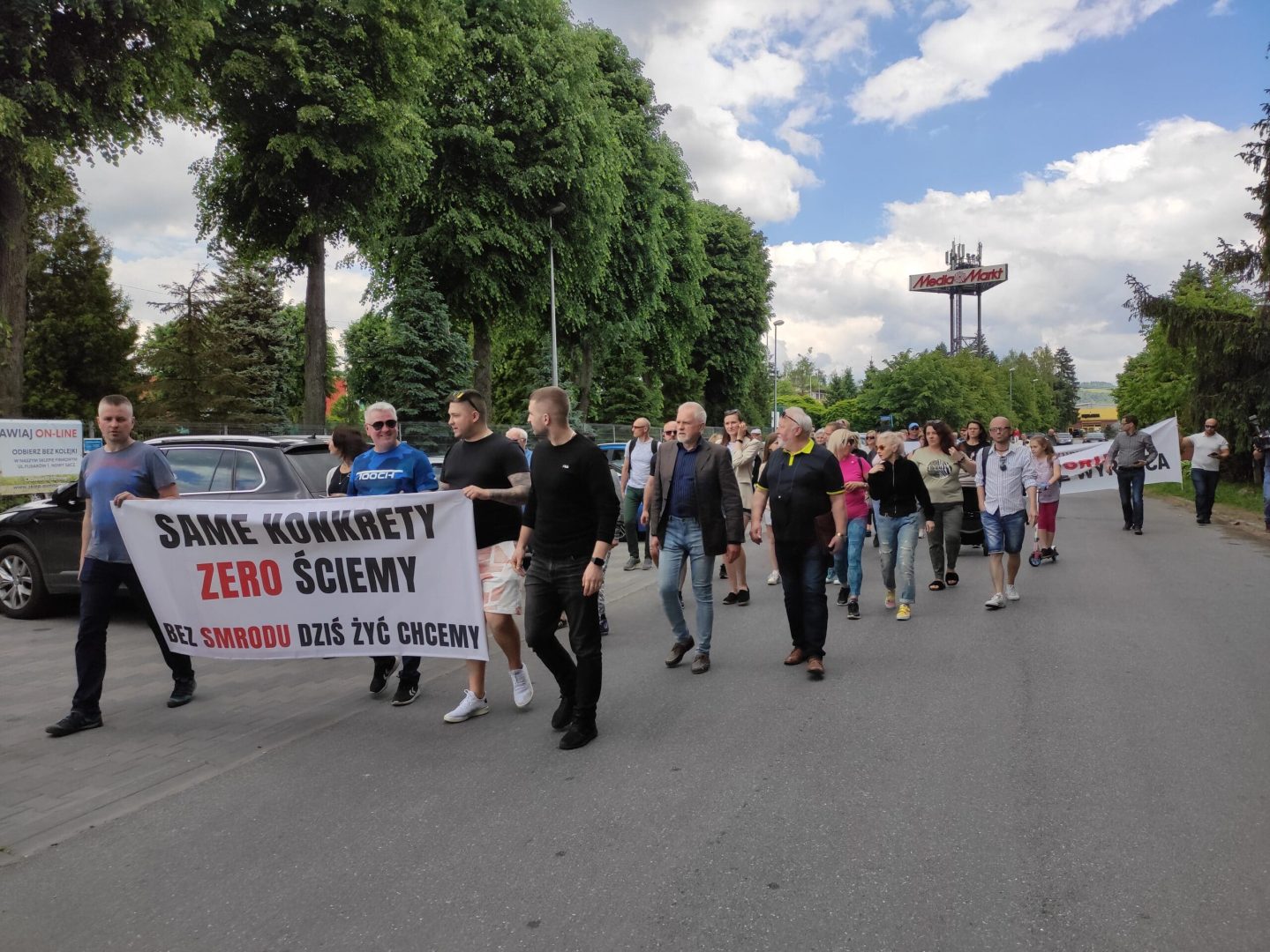 Nowy Sącz protest pod OSM
