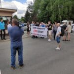 Nowy Sącz protest pod OSM
