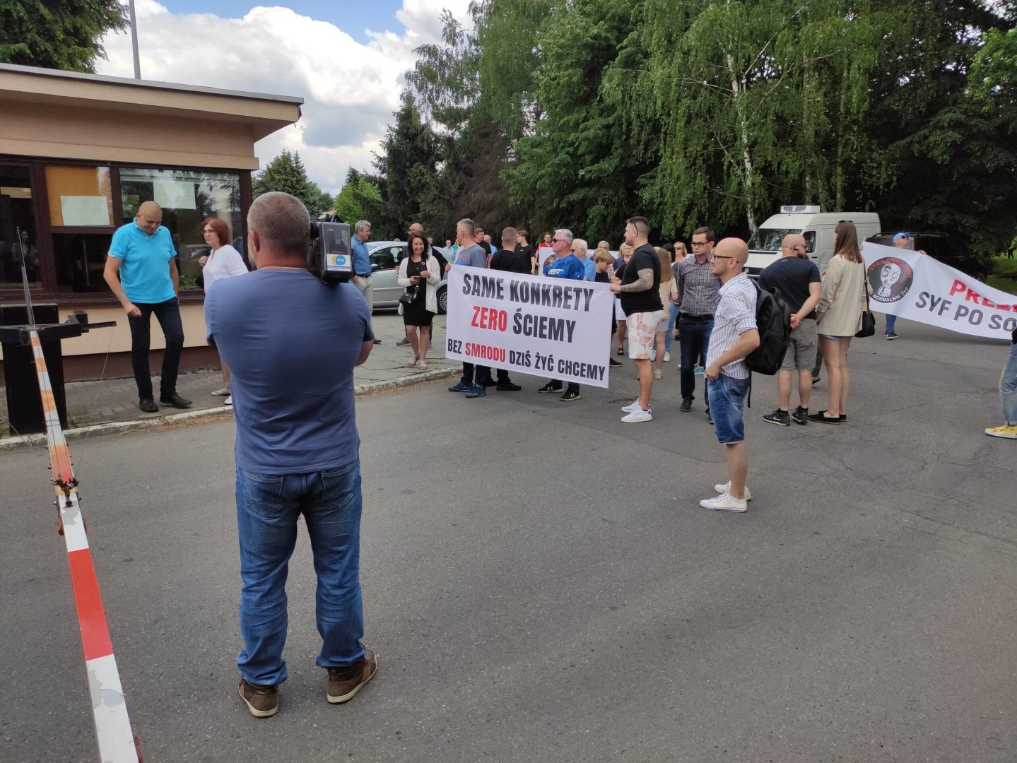 Nowy Sącz protest pod OSM