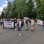 Nowy Sącz protest pod OSM