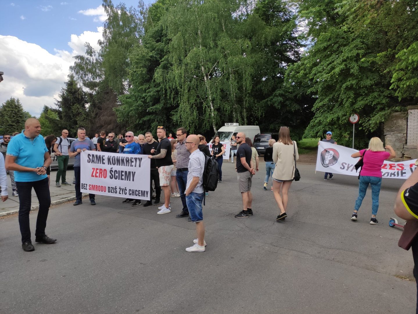 Nowy Sącz protest pod OSM