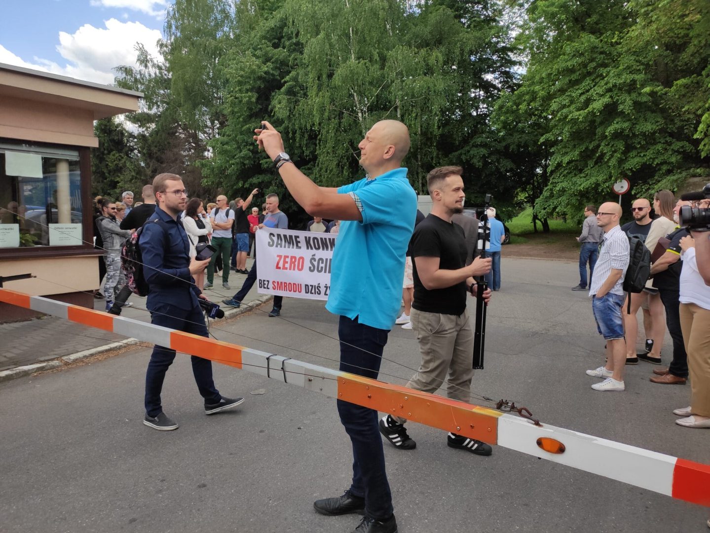 Nowy Sącz protest pod OSM
