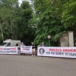 Nowy Sącz protest pod OSM