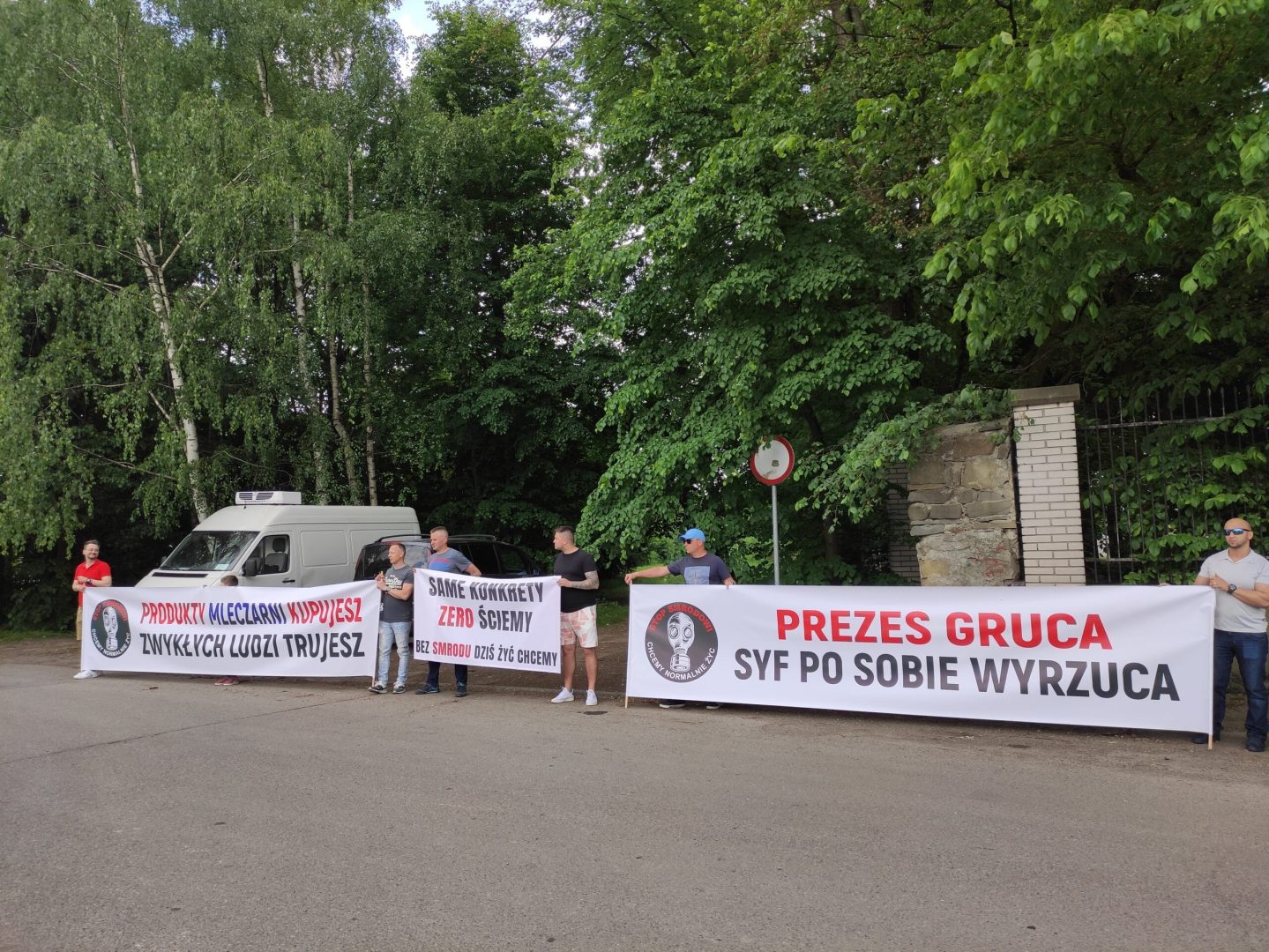 Nowy Sącz protest pod OSM