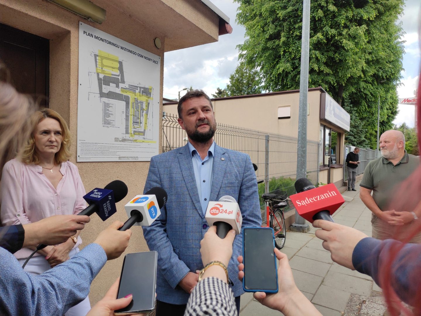 Nowy Sącz protest pod OSM