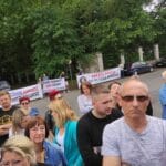 Nowy Sącz protest pod OSM