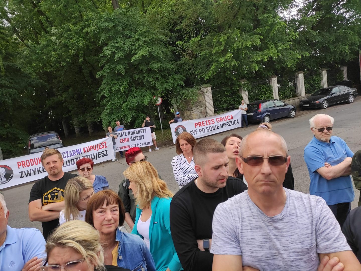 Nowy Sącz protest pod OSM