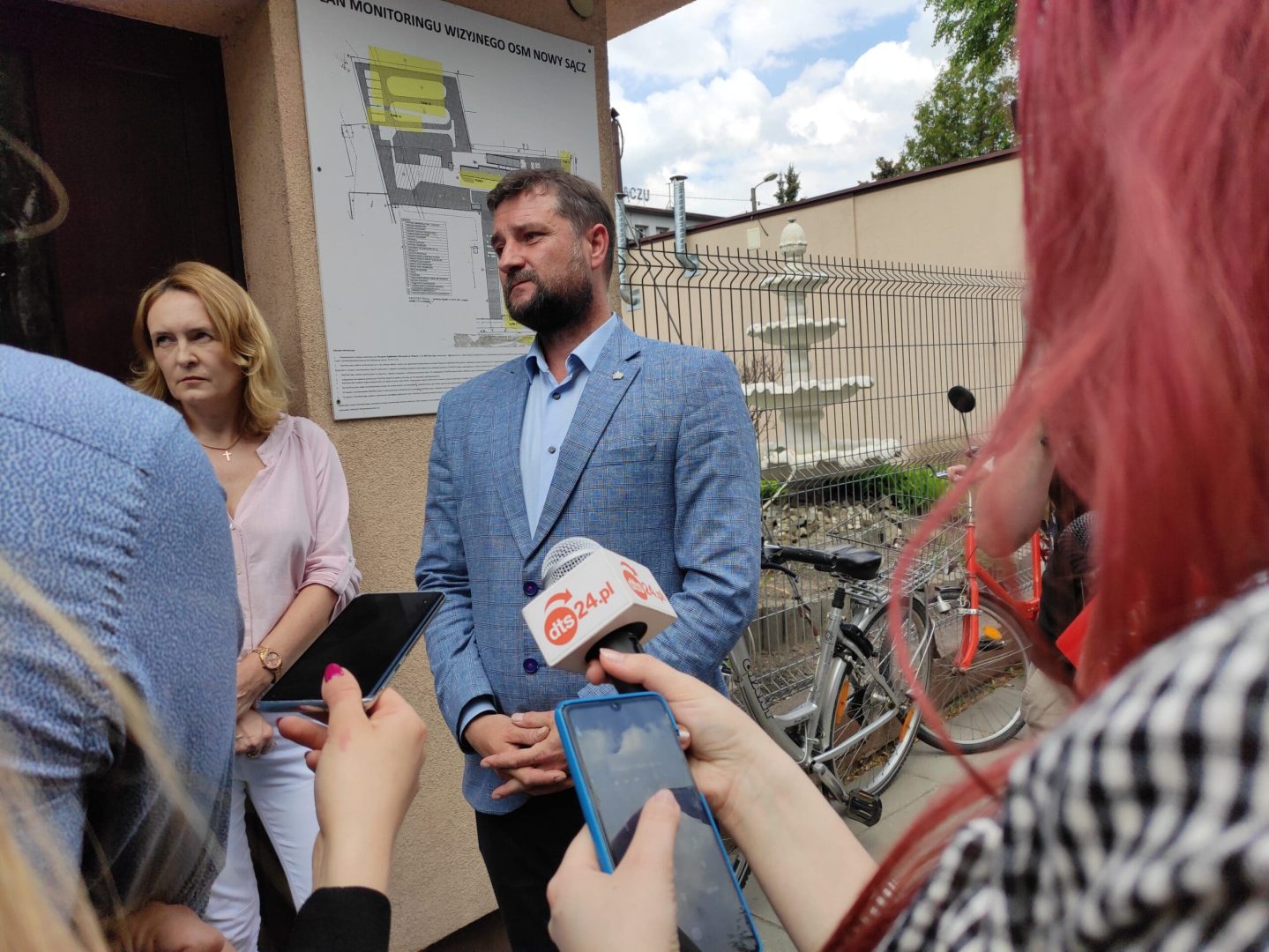 Nowy Sącz protest pod OSM